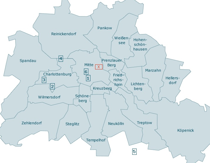 Unterkunft Nr 2383 Lage In Berlin Aufberlin Karte In Berlin Prenzlauer Berg